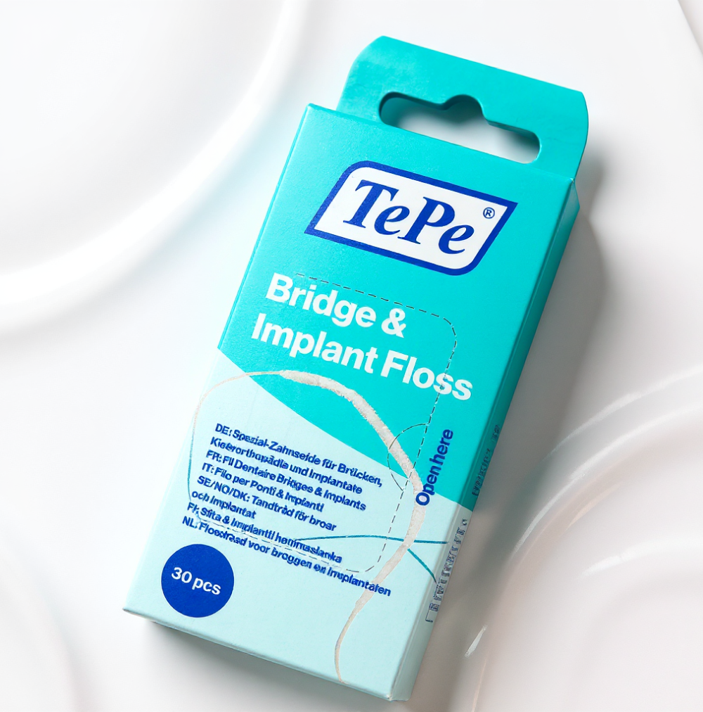 Tepe Bridge and Implant Floss - Fio Dentário para Pontes e Implantes 30 unid